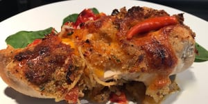 Poulet Farci aux Légumes et Fromage