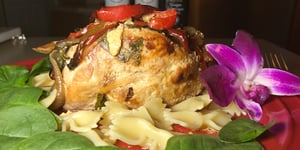 Poulet Farci de Légumes et Fromage