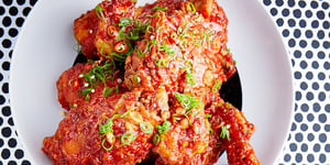 Photo de la Recette: Poulet Frit Coréen Sauce Piquante