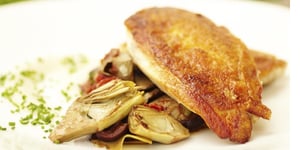 Photo de la Recette: Poulet Rôti aux Artichauts Tomates et Câpres