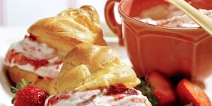 Photo de la Recette: Profiteroles aux Fraises