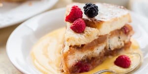 Pudding de Pain Perdu à la Crème Anglaise