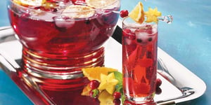 Photo de la Recette: Punch aux Canneberges et aux Framboises