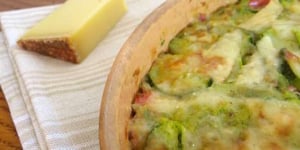 Purée de Courgettes et Jambon Gratinés au Comté