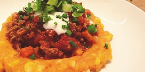 Photo de la Recette: PURÉE DE PATATE DOUCE ET MAÏS