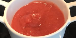 Purée de Pommes et de Fraises