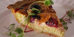 Photo de la Recette: Quiche au Brie et aux Canneberges