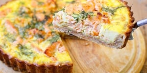 Photo de la Recette: Quiche au Saumon Frais