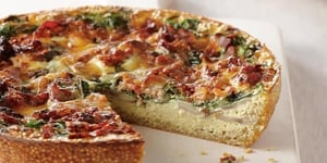 Photo de la Recette: Quiche aux Champignons et au Bacon Croûte de Quinoa