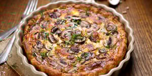 Photo de la Recette: Quiche aux Champignons
