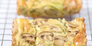 Photo de la Recette: Quiche aux Courgettes et Champignons