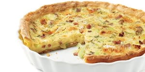 Photo de la Recette: Quiche aux Poireaux et aux Deux Fromages