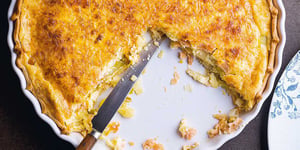 Photo de la Recette: Quiche aux Poireaux et Saumon Fumé XXL