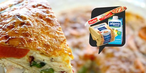 Photo de la Recette: Quiche aux Poivrons et Poulet