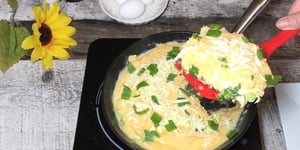 Photo de la Recette: Quiche Brocolis Fromage et Patate Douce
