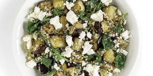 Photo de la Recette: Quinoa à L’aubergine et aux Épinards