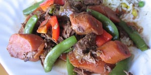 RAGOÛT DE BOEUF AUX LÉGUMES ET GINGEMBRE (MIJOTEUSE)