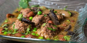 Ragoût de Boulettes de Saucisses Italiennes et de Haricot Romains à la Mijoteuse