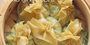 Photo de la Recette: Raviolis Vapeur aux Petits Pois et au Gingembre (végé)