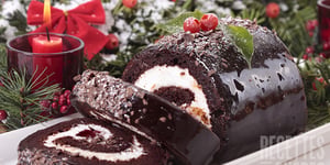 Photo de la Recette: Bûche au Chocolat, Mascarpone et Vanille
