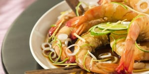 Crevettes Marinées au Gingembre