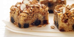 Photo de la Recette: Barres aux Bleuets et aux Amandes