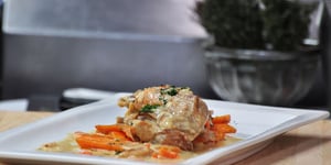 Photo de la Recette: Lapin à la Moutarde, Mariné, Cuit au Four (sans gluten)