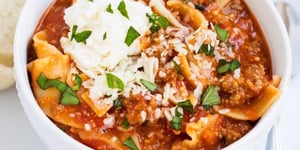 Soupe de Lasagne avec les Saveurs Délicieuses de Lasagnes Faites Maison