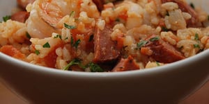 Photo de la Recette: JAMBALAYA AUX CREVETTES