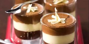 Facile de Verrine aux 3 Chocolats