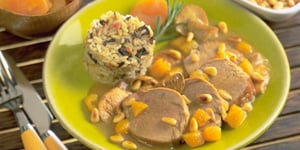 Filet Mignon de Porc aux Cèpes et aux Fruits Secs
