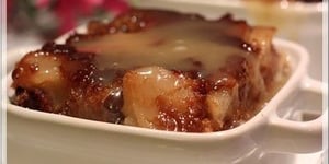 Photo de la Recette: Gâteau Pouding aux Pommes Sauce au Caramel