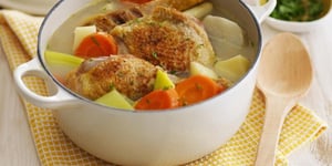 Mijoté de Légumes D’hiver et Poulet Rôti