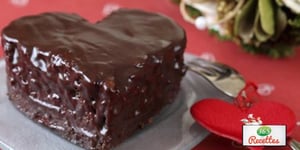 Photo de la Recette: Petits Gâteaux au Chocolat en Forme de Cœur