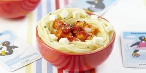 Petits Nids de Spaghettis au Poulet