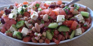 Photo de la Recette: Salade de Légumineuses à la Grecque