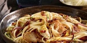 Photo de la Recette: Linguine aux Topinambours