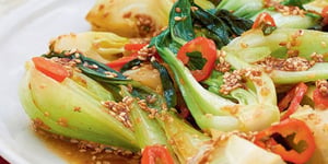 Photo de la Recette: Végétarienne Pak Choi Sauce Sésame