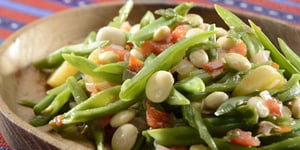 Végétarienne Salade de Lupins et Haricots Verts