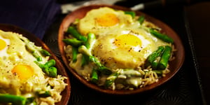Photo de la Recette: Repas D'asperges et D'œufs Cuits au Four