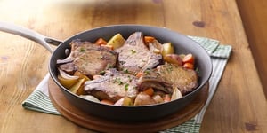 Photo de la Recette: Repas de Côtelettes de Porc à la Poêle