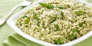 Risotto au Pesto et aux Asperges