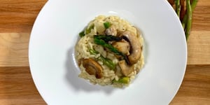 Photo de la Recette: Risotto aux Asperges et Champignons