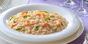 Photo de la Recette: Risotto aux Petits Pois et Crevettes