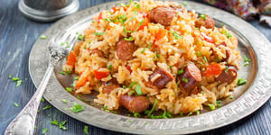 Riz à la Saucisse Épicée