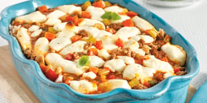 Riz au Boeuf Haché et Fromage en Grains