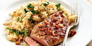 Photo de la Recette: Riz au Céleri et Escalope de Bœuf