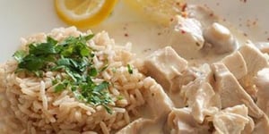 Riz au Poulet avec Sauce aux Champignons