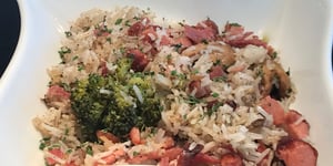 Riz Basmati, Brocolis et Saucisses