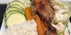 Photo de la Recette: Riz Basmati, Pilons de Poulet et Légumes